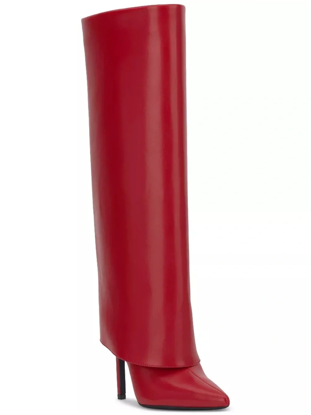 I N C Skylar Wide-Calf Fold Over Cuffed Knee High Boots‎